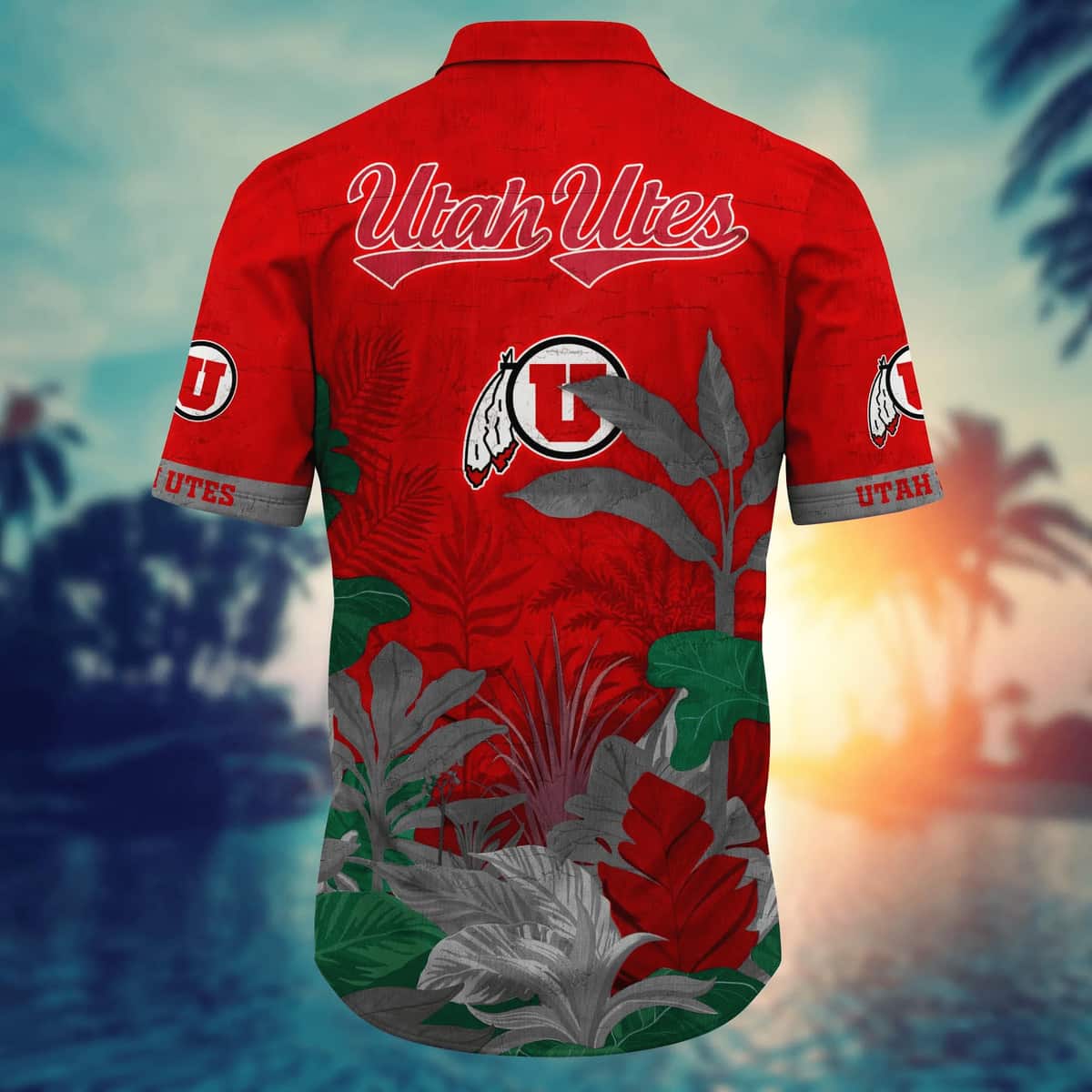 Stylish Aloha NCAA Utah Utes Hawaiian Shirt Tropical Plant Cool Gift For Friend Stylish Aloha NCAA Utah Utes Hawaiian Shirt Tropical Plant Cool Gift For Friend