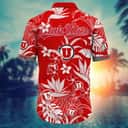 NCAA Utah Utes Hawaiian Shirt Tropical Plant Gift For Beach Lovers NCAA Utah Utes Hawaiian Shirt Tropical Plant Gift For Beach Lovers