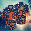 Aloha Flora NCAA Illinois Fighting Illini Hawaiian Shirt Gift For Boyfriend Aloha Flora NCAA Illinois Fighting Illini Hawaiian Shirt Gift For Boyfriend