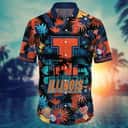 Summer Aloha NCAA Illinois Fighting Illini Hawaiian Shirt Beach Gift For Dad Summer Aloha NCAA Illinois Fighting Illini Hawaiian Shirt Beach Gift For Dad