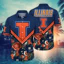 NCAA Illinois Fighting Illini Hawaiian Shirt Colorful Flowers Gift For Dad NCAA Illinois Fighting Illini Hawaiian Shirt Colorful Flowers Gift For Dad