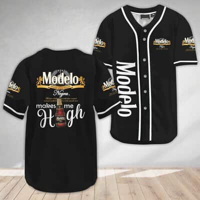 Black Modelo Baseball Jersey Negra Beer Makes Me High Gift For Best Friend Black Modelo Baseball Jersey Negra Beer Makes Me High Gift For Best Friend