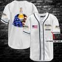 White Modelo Baseball Jersey US Flag Custom Name Gift For Friends White Modelo Baseball Jersey US Flag Custom Name Gift For Friends