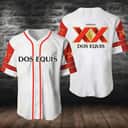 White Dos Equis Baseball Jersey Cerveza Beer Lovers Gift White Dos Equis Baseball Jersey Cerveza Beer Lovers Gift