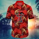 Red Aloha NCAA Texas Tech Red Raiders Hawaiian Shirt Palm Leaves Best Gift For Dad Red Aloha NCAA Texas Tech Red Raiders Hawaiian Shirt Palm Leaves Best Gift For Dad