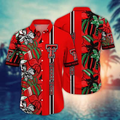 Colorful NCAA Texas Tech Red Raiders Hawaiian Shirt Beach Gift For Dad