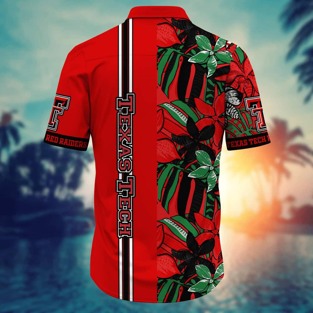 Colorful NCAA Texas Tech Red Raiders Hawaiian Shirt Beach Gift For Dad Colorful NCAA Texas Tech Red Raiders Hawaiian Shirt Beach Gift For Dad