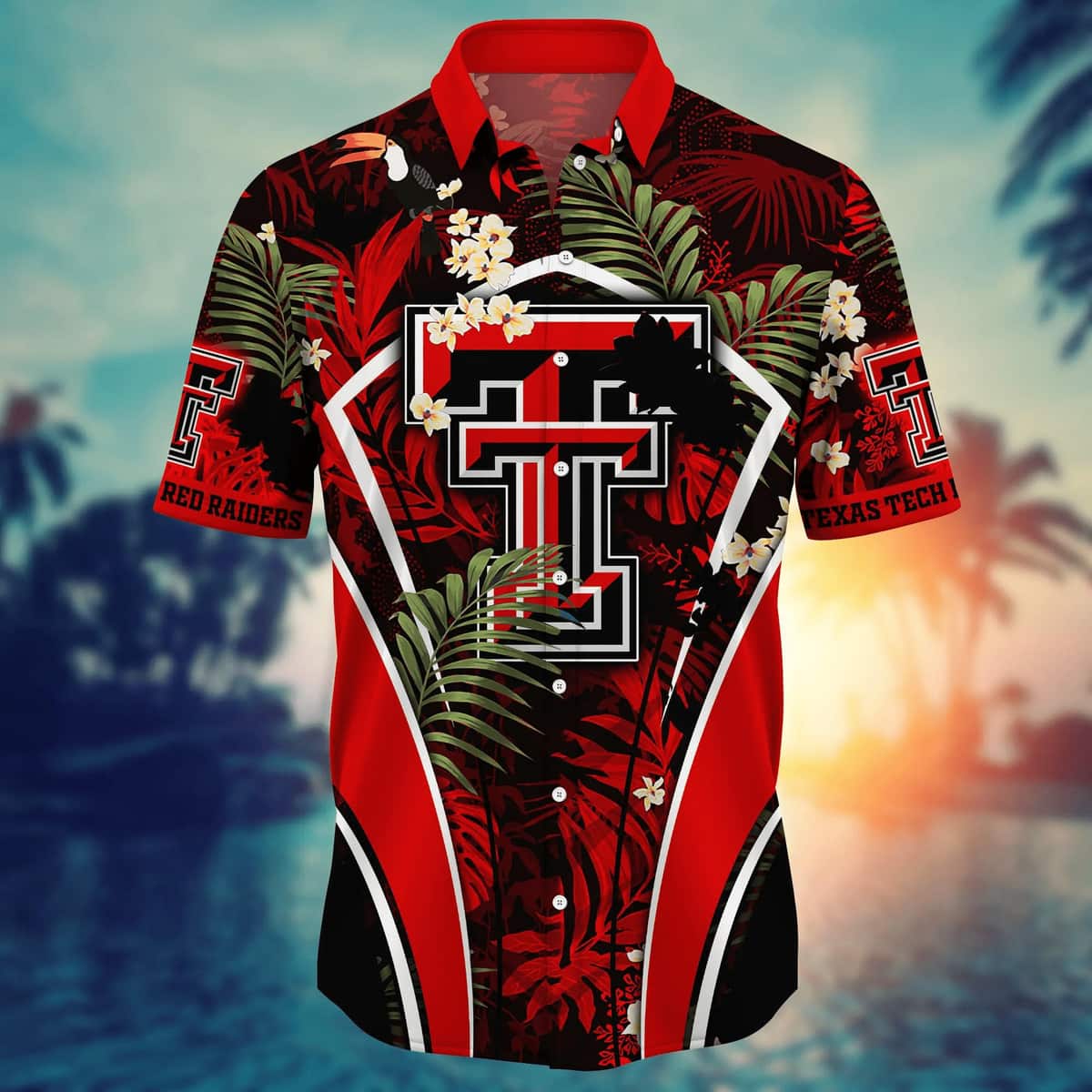 NCAA Texas Tech Red Raiders Hawaiian Shirt Summer Holiday Gift For Friends NCAA Texas Tech Red Raiders Hawaiian Shirt Summer Holiday Gift For Friends