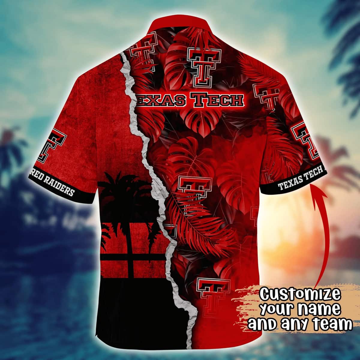 Vintage Aloha NCAA Texas Tech Red Raiders Hawaiian Shirt Custom Name Best Gift For Dad Vintage Aloha NCAA Texas Tech Red Raiders Hawaiian Shirt Custom Name Best Gift For Dad
