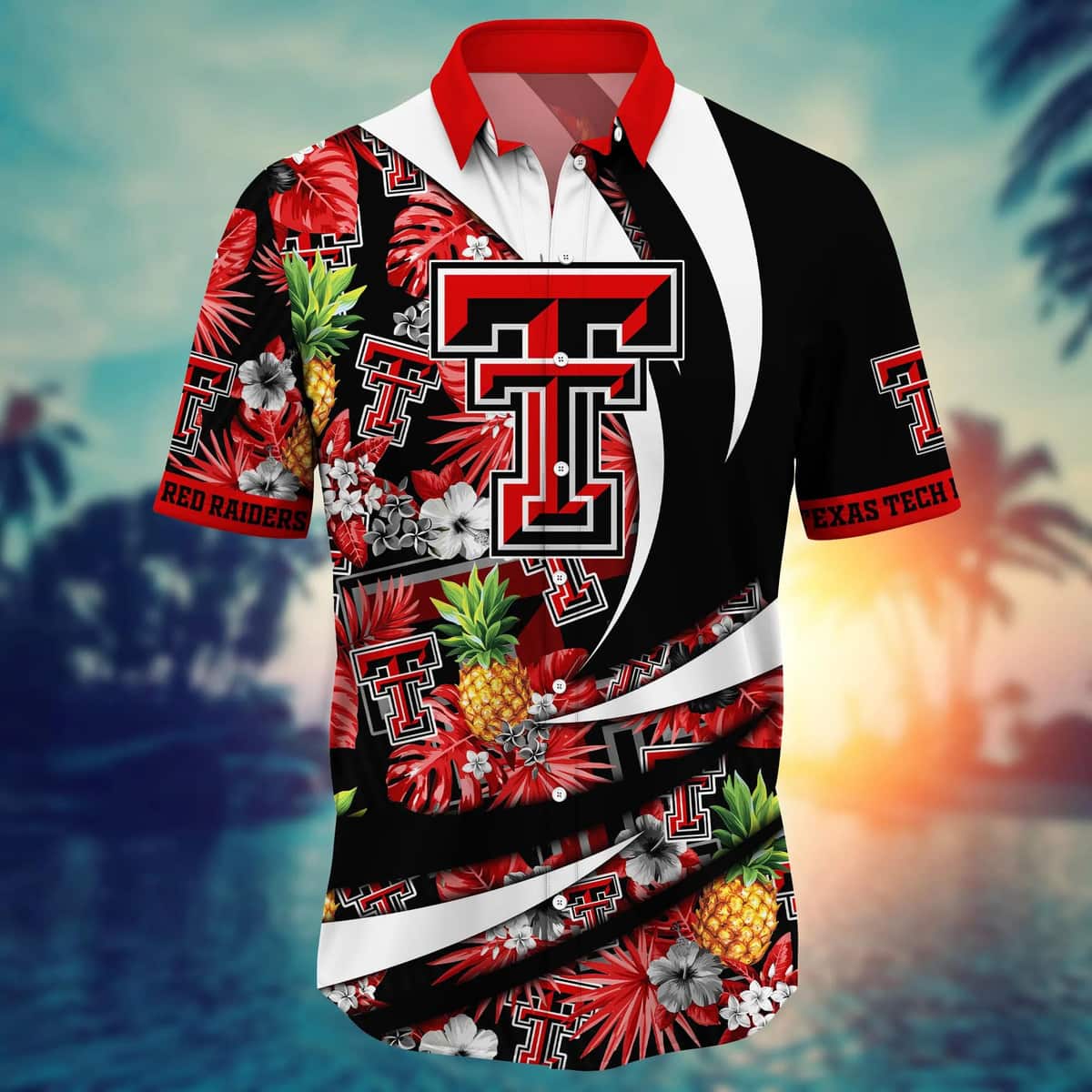 Summer Aloha NCAA Texas Tech Red Raiders Hawaiian Shirt Pineapple Best Gift For New Dad Summer Aloha NCAA Texas Tech Red Raiders Hawaiian Shirt Pineapple Best Gift For New Dad