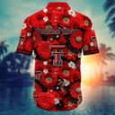 NCAA Texas Tech Red Raiders Hawaiian Shirt Abstract Flower Gift For Great Grandma NCAA Texas Tech Red Raiders Hawaiian Shirt Abstract Flower Gift For Great Grandma