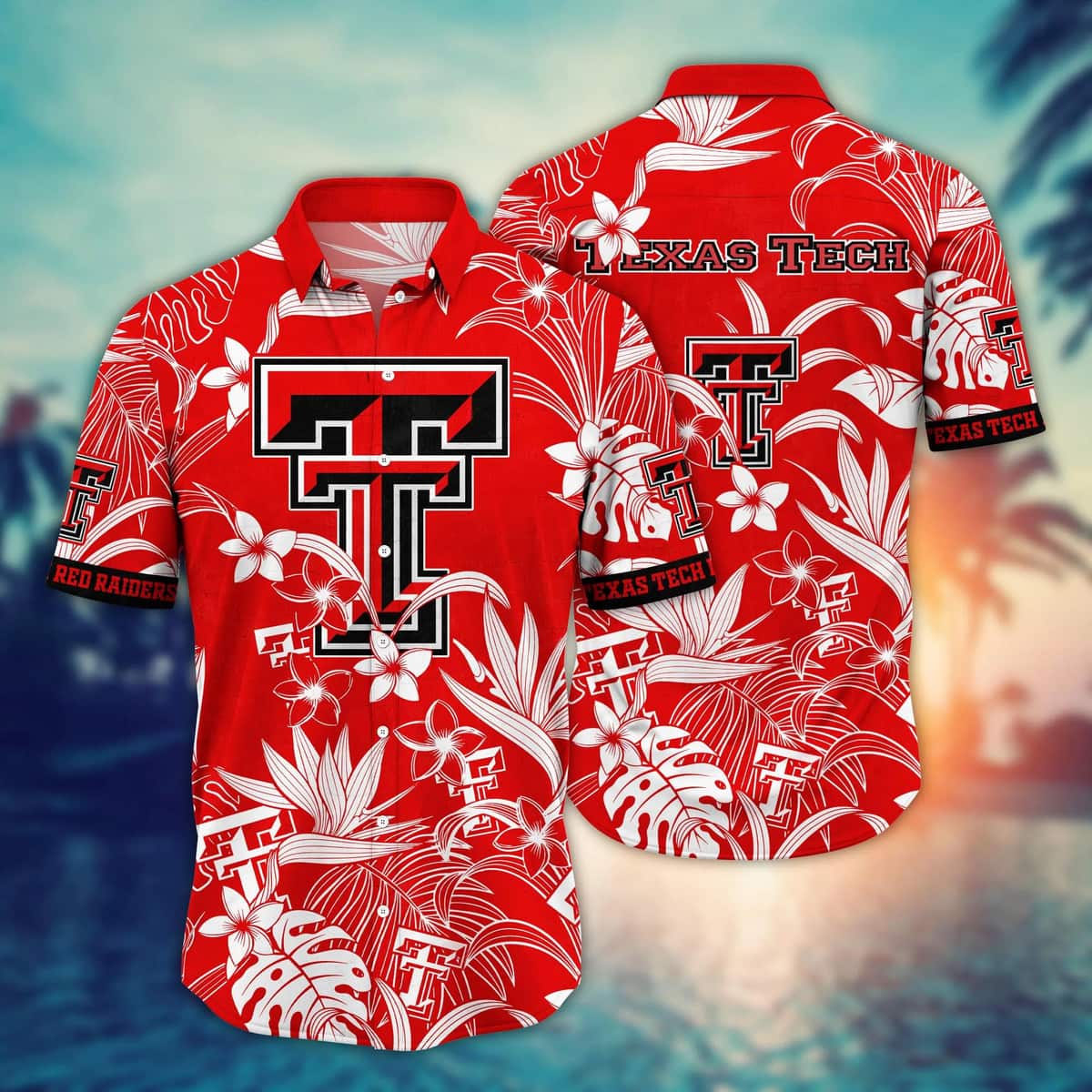 NCAA Texas Tech Red Raiders Hawaiian Shirt Tropical Forest Gift For Best Friend