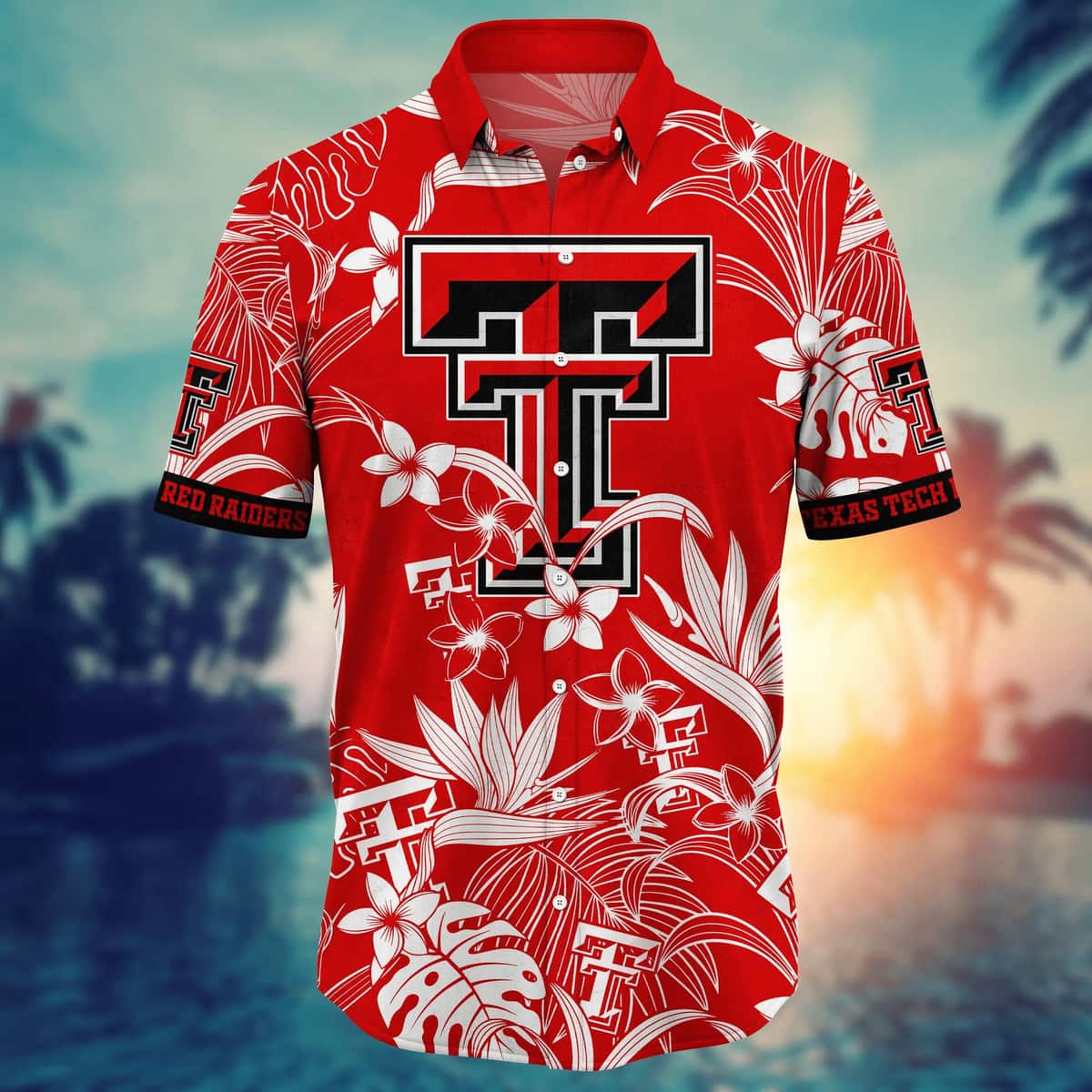 NCAA Texas Tech Red Raiders Hawaiian Shirt Tropical Forest Gift For Best Friend NCAA Texas Tech Red Raiders Hawaiian Shirt Tropical Forest Gift For Best Friend