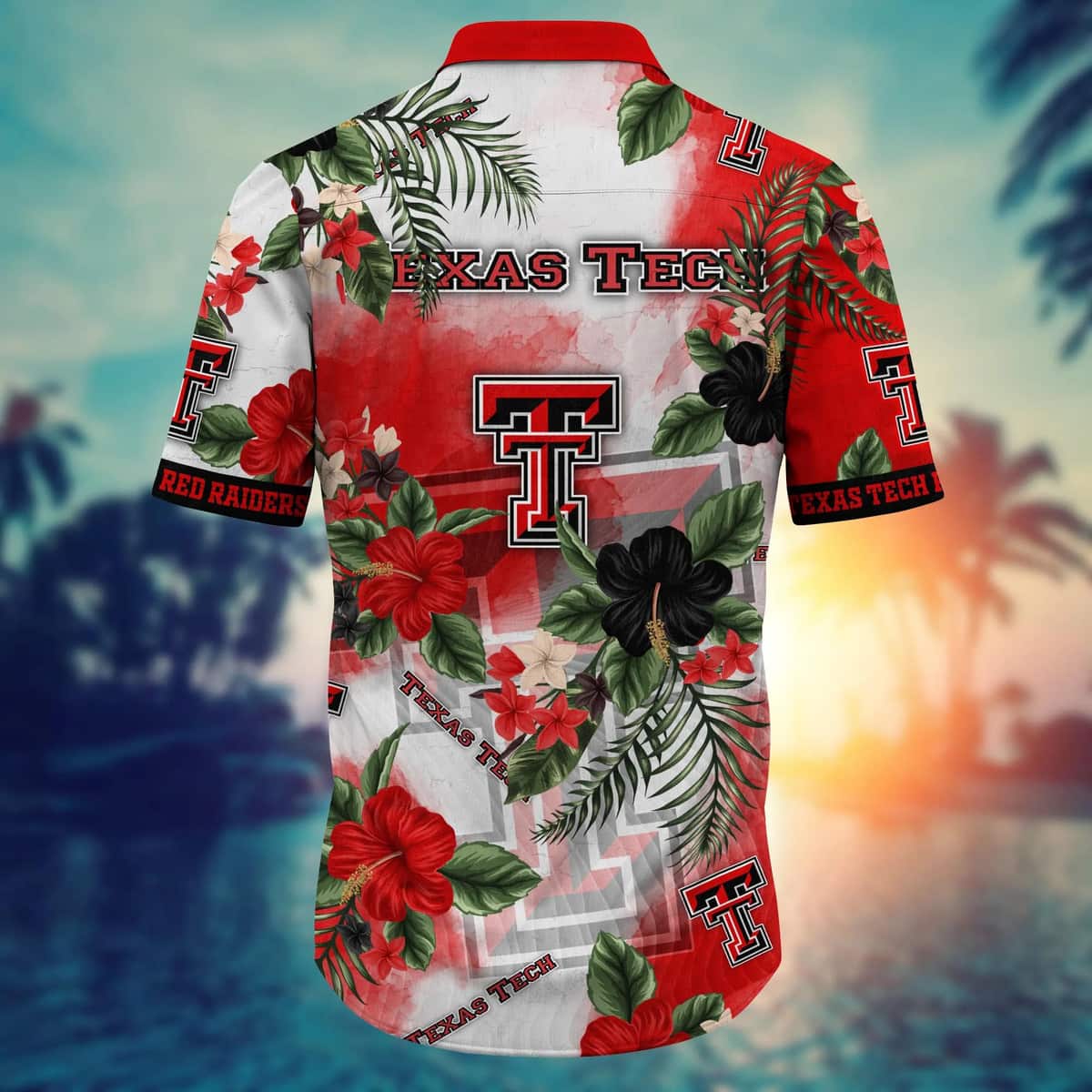 NCAA Texas Tech Red Raiders Hawaiian Shirt Hibiscus Flowers Gift For Best Friend NCAA Texas Tech Red Raiders Hawaiian Shirt Hibiscus Flowers Gift For Best Friend