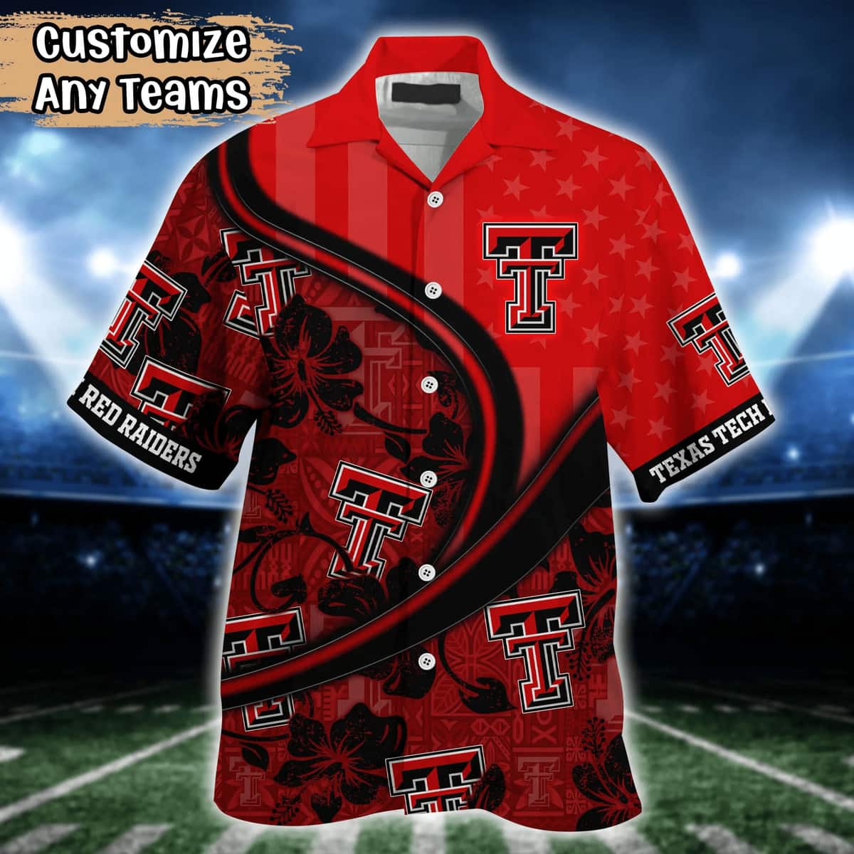 Stylish NCAA Texas Tech Red Raiders Hawaiian Shirt Custom Name Gift For Friend Stylish NCAA Texas Tech Red Raiders Hawaiian Shirt Custom Name Gift For Friend