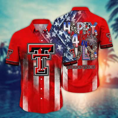 NCAA Texas Tech Red Raiders Hawaiian Shirt Happy 4th Of July Gift For Best Friend NCAA Texas Tech Red Raiders Hawaiian Shirt Happy 4th Of July Gift For Best Friend