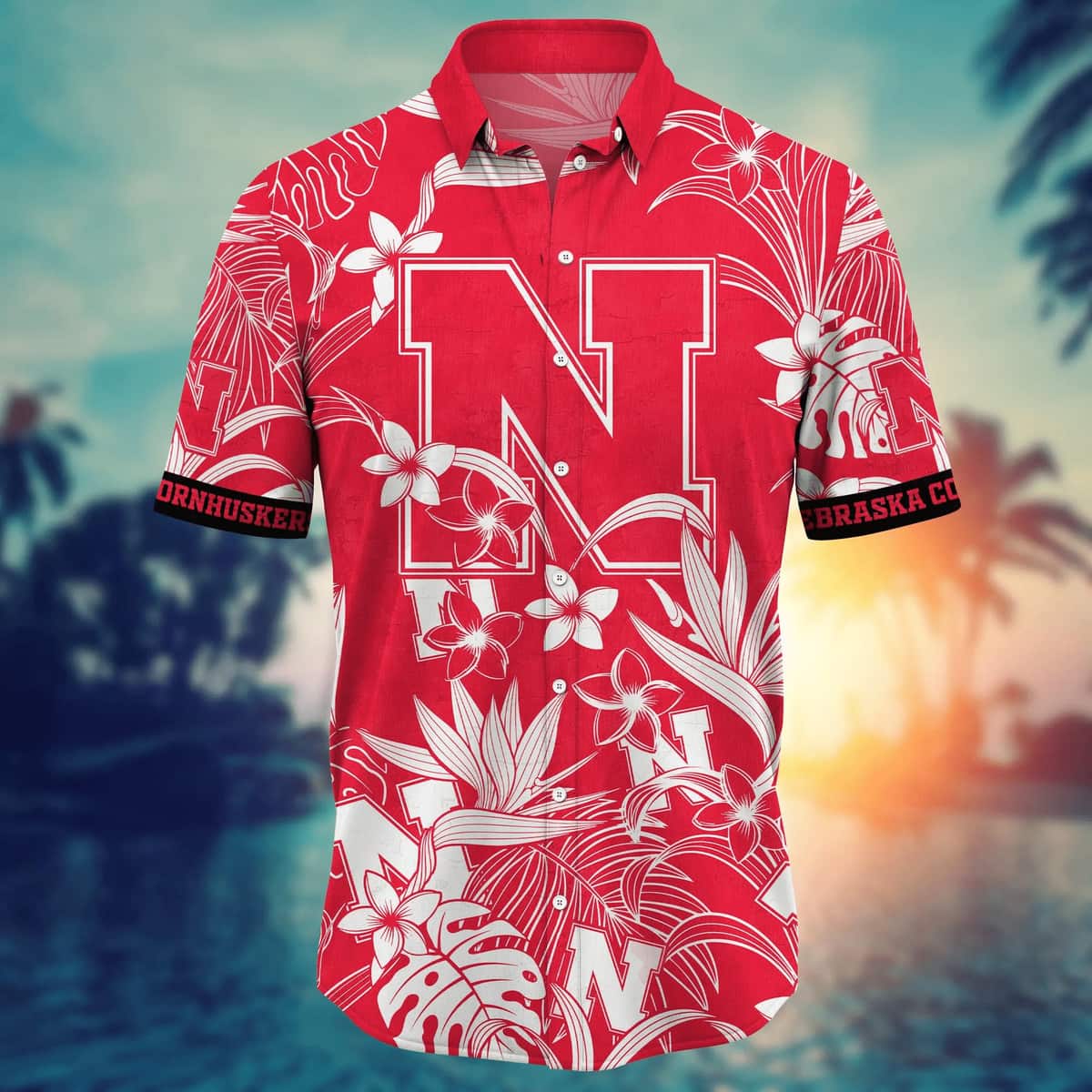 Awesome Aloha NCAA Nebraska Cornhuskers Hawaiian Shirt Beach Vacation Gift Awesome Aloha NCAA Nebraska Cornhuskers Hawaiian Shirt Beach Vacation Gift