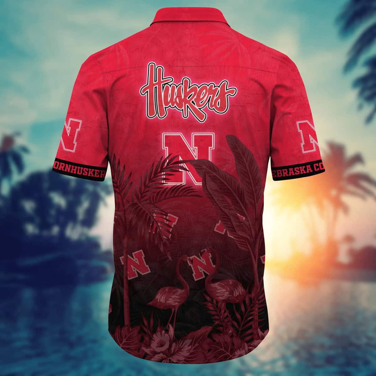 Awesome Nebraska Cornhuskers NCAA Hawaiian Shirt Tropical Nature Gift For Summer Holiday Awesome Nebraska Cornhuskers NCAA Hawaiian Shirt Tropical Nature Gift For Summer Holiday