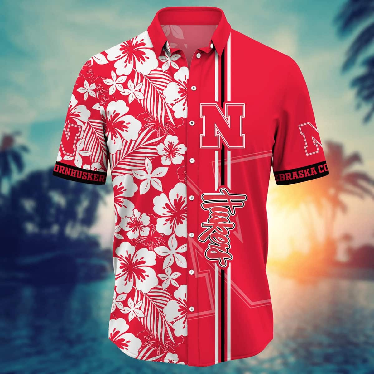 Stylish Aloha NCAA Nebraska Cornhuskers Hawaiian Shirt Practical Beach Gift For Dad Stylish Aloha NCAA Nebraska Cornhuskers Hawaiian Shirt Practical Beach Gift For Dad