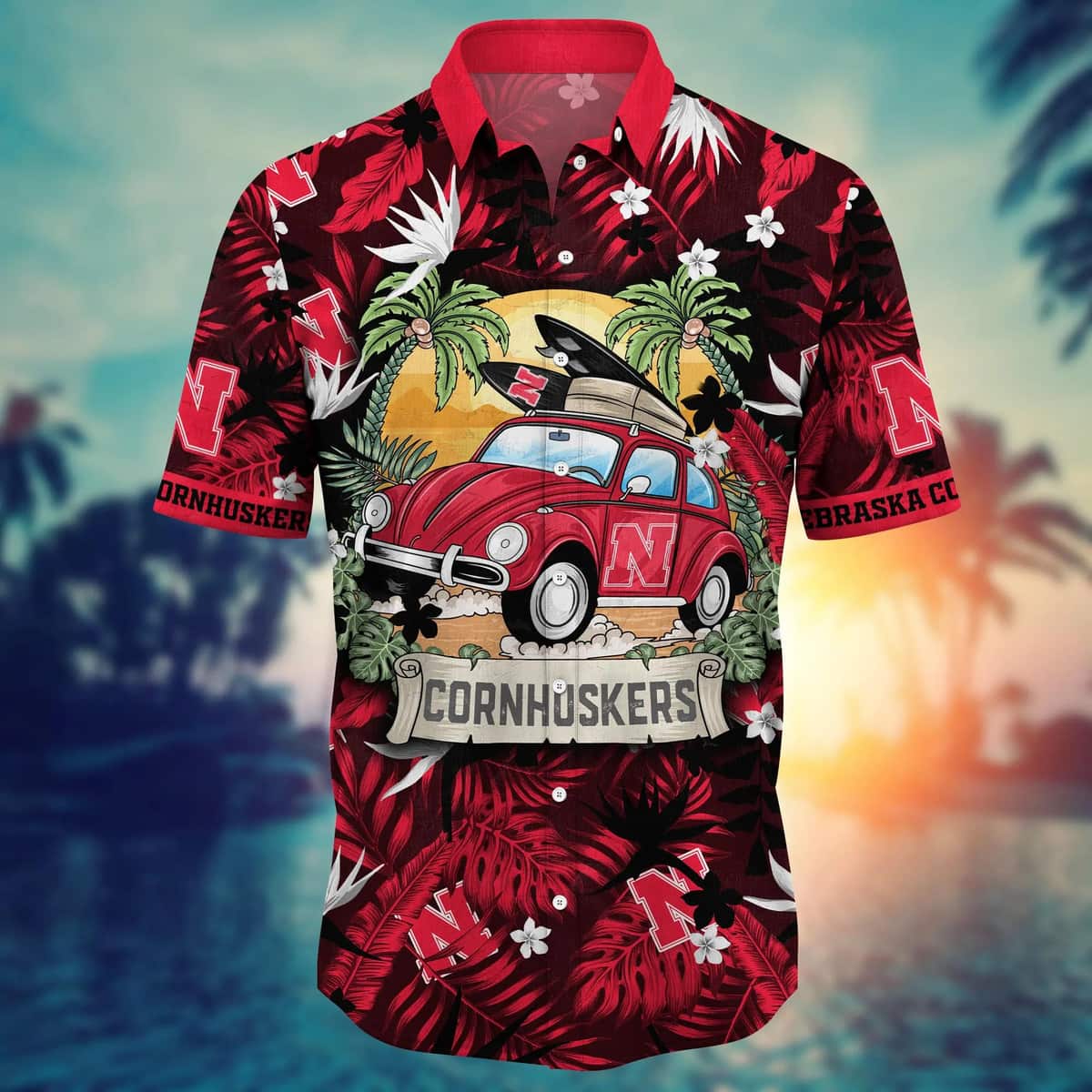 Stylish Aloha NCAA Nebraska Cornhuskers Hawaiian Shirt Gift For Great Dad Stylish Aloha NCAA Nebraska Cornhuskers Hawaiian Shirt Gift For Great Dad