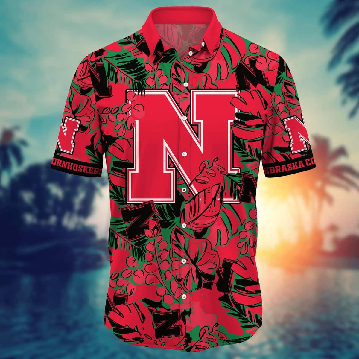NCAA Nebraska Cornhuskers Hawaiian Shirt Beach Vacation Gift For Summer Holiday NCAA Nebraska Cornhuskers Hawaiian Shirt Beach Vacation Gift For Summer Holiday