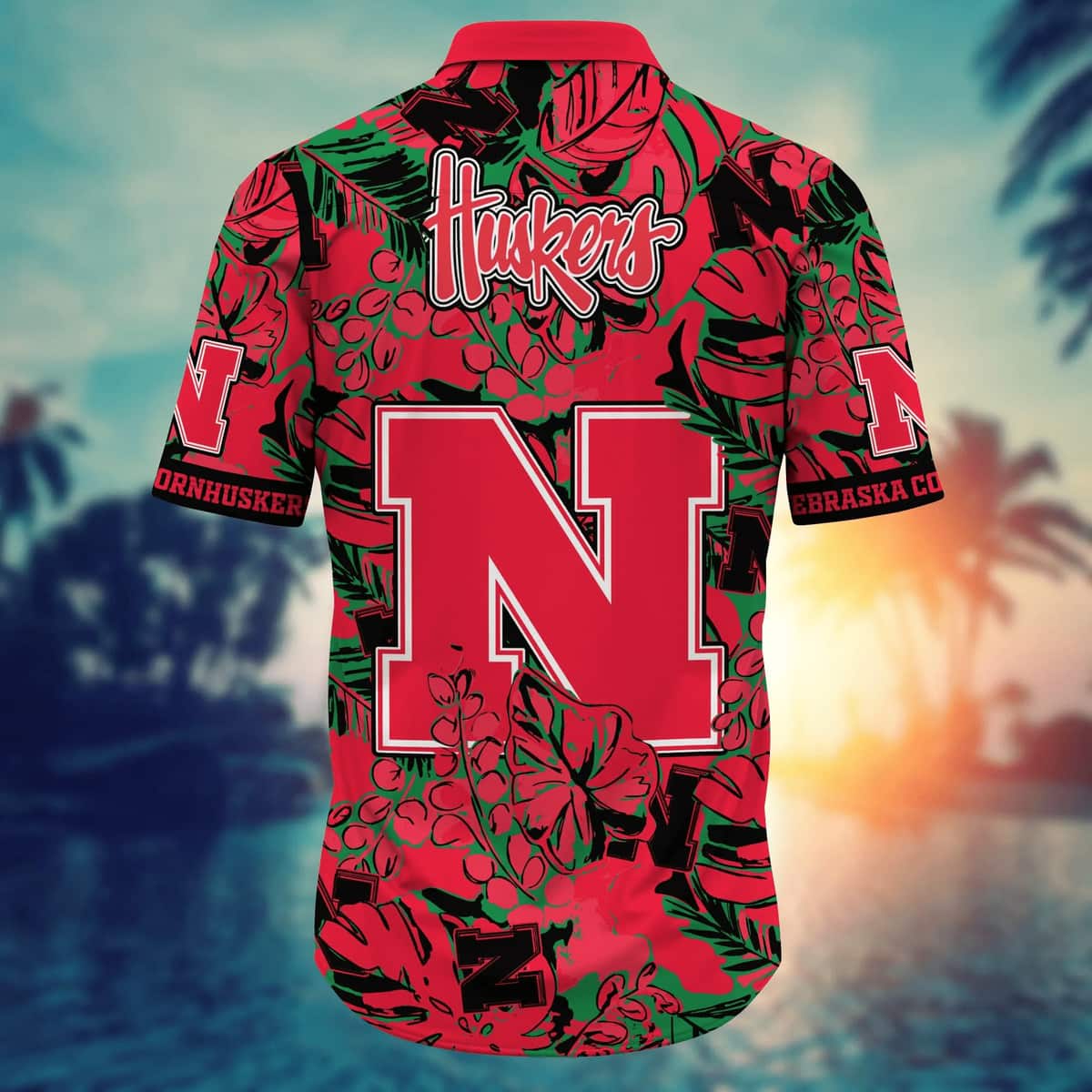 NCAA Nebraska Cornhuskers Hawaiian Shirt Beach Vacation Gift For Summer Holiday NCAA Nebraska Cornhuskers Hawaiian Shirt Beach Vacation Gift For Summer Holiday