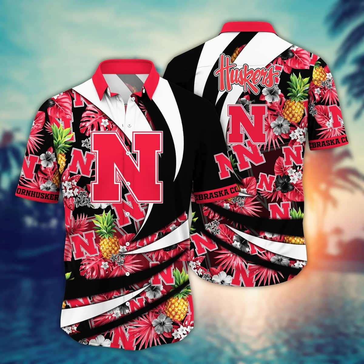 Colorful Aloha NCAA Nebraska Cornhuskers Hawaiian Shirt Trendy Summer Gift For Dad