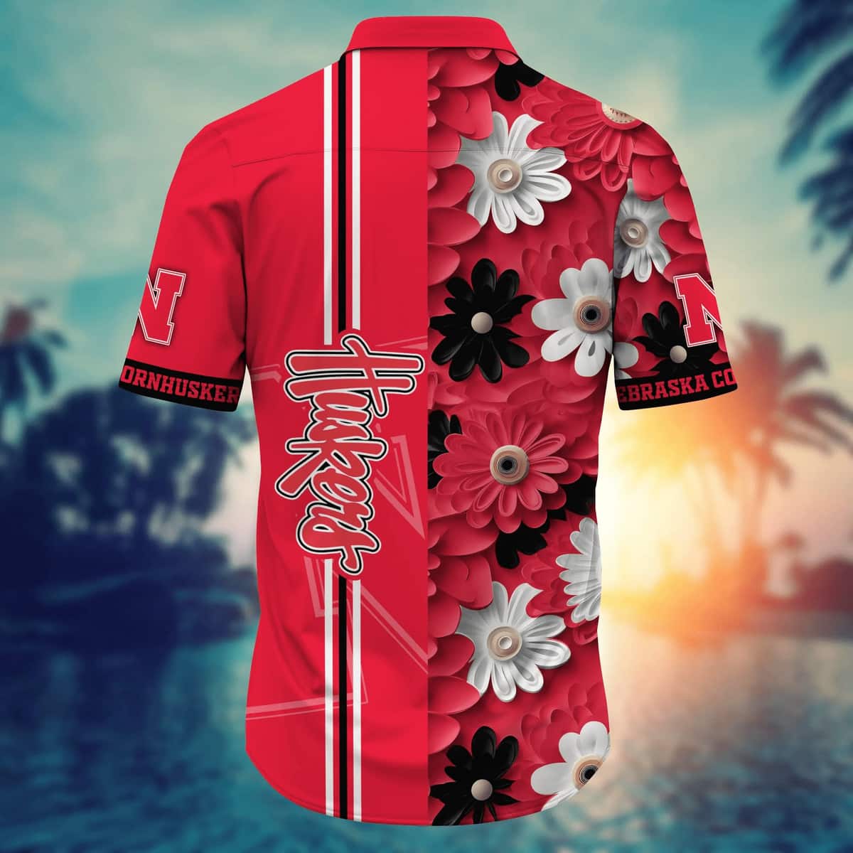 Floral Aloha NCAA Nebraska Cornhuskers Hawaiian Shirt Gift For Best Friend Floral Aloha NCAA Nebraska Cornhuskers Hawaiian Shirt Gift For Best Friend