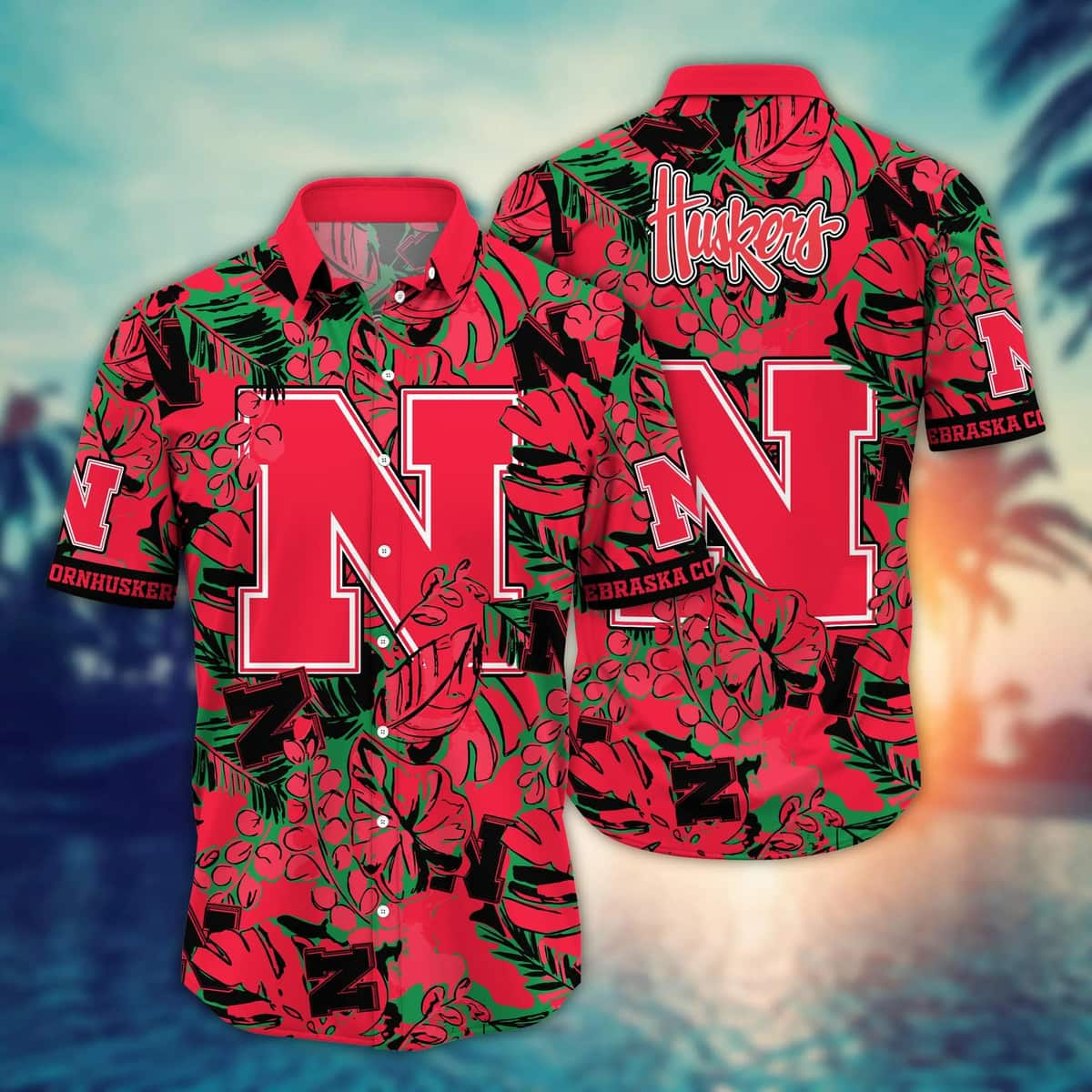 Stylish NCAA Nebraska Cornhuskers Hawaiian Shirt Beach Vacation Gift For Best Friend