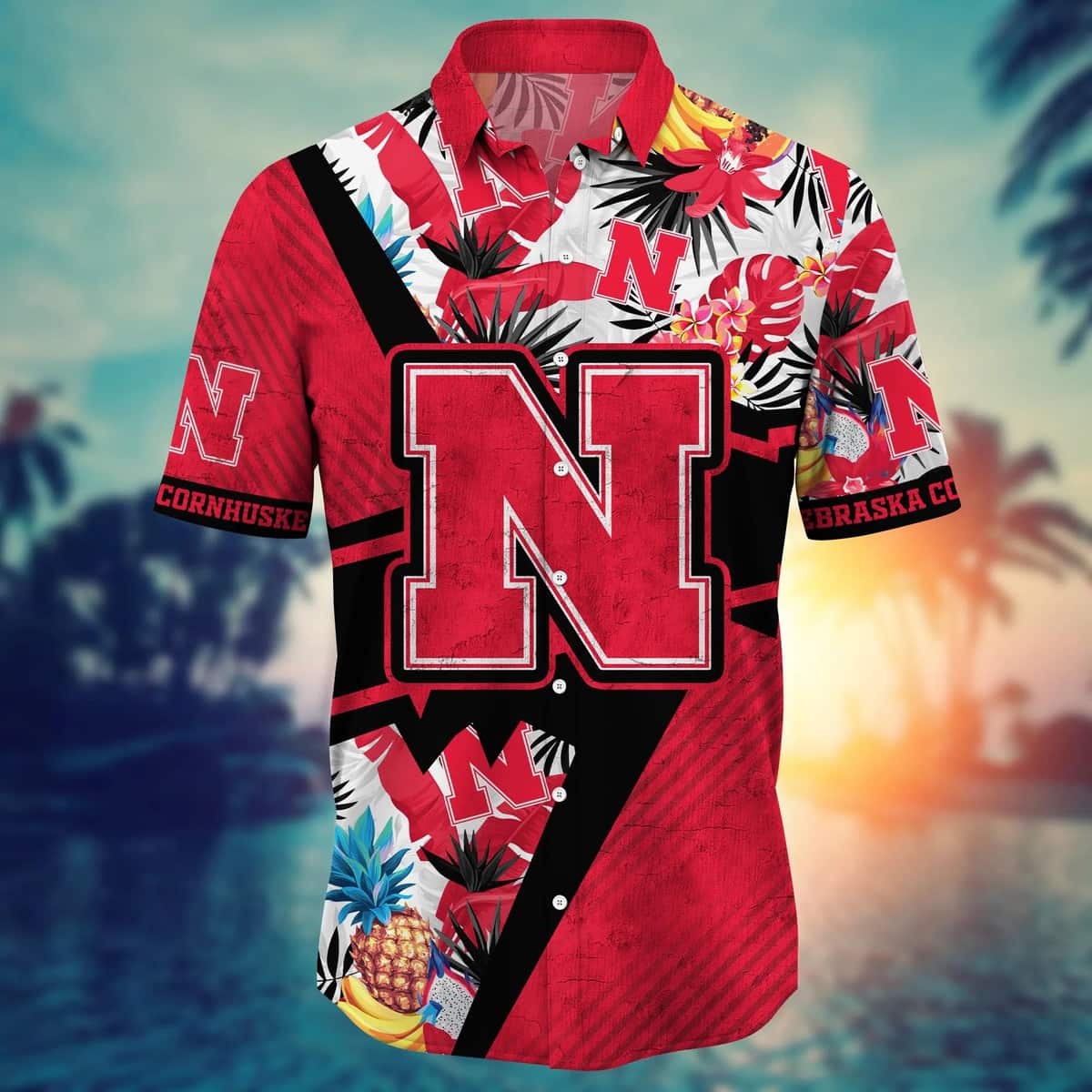 NCAA Nebraska Cornhuskers Hawaiian Shirt Summer Holiday Gift For Best Friend NCAA Nebraska Cornhuskers Hawaiian Shirt Summer Holiday Gift For Best Friend