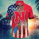 NCAA Nebraska Cornhuskers Hawaiian Shirt Fireworks Independence Day Gift For Best Friend NCAA Nebraska Cornhuskers Hawaiian Shirt Fireworks Independence Day Gift For Best Friend