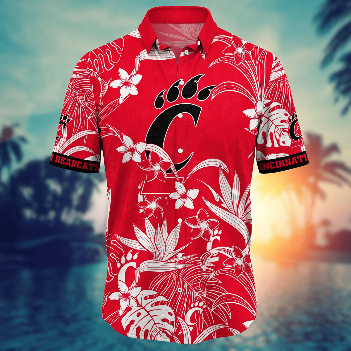 Cincinnati Bearcats NCAA Hawaiian Shirt Beach Vacation Gift For Great Dad Cincinnati Bearcats NCAA Hawaiian Shirt Beach Vacation Gift For Great Dad