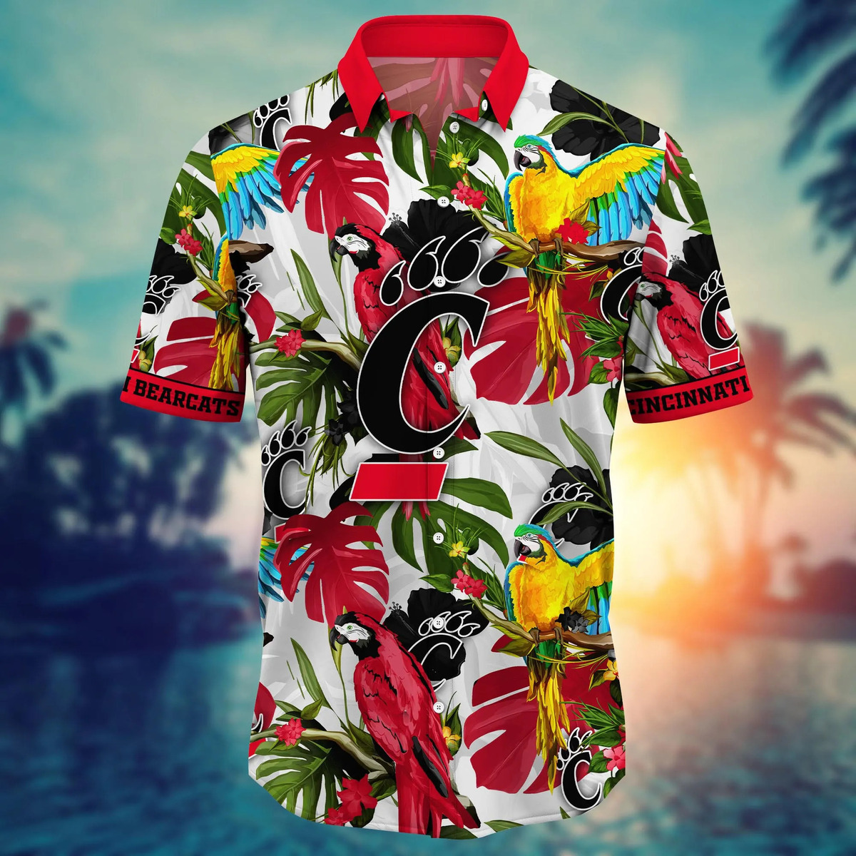 Tropical Aloha Cincinnati Bearcats NCAA Hawaiian Shirt Best Gift For Older Dad Tropical Aloha Cincinnati Bearcats NCAA Hawaiian Shirt Best Gift For Older Dad