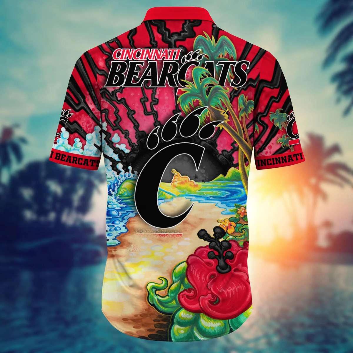 Awesome Aloha Cincinnati Bearcats NCAA Hawaiian Shirt Best Gift For Dad Awesome Aloha Cincinnati Bearcats NCAA Hawaiian Shirt Best Gift For Dad