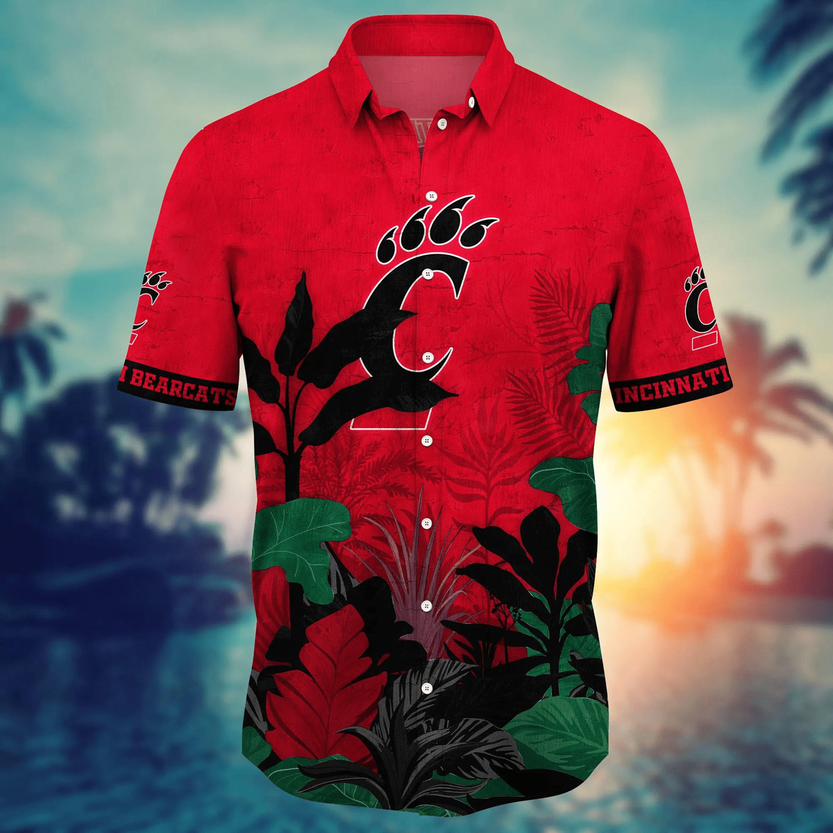 NCAA Cincinnati Bearcats Hawaiian Shirt Tropical Forest Gift For Best Friend NCAA Cincinnati Bearcats Hawaiian Shirt Tropical Forest Gift For Best Friend