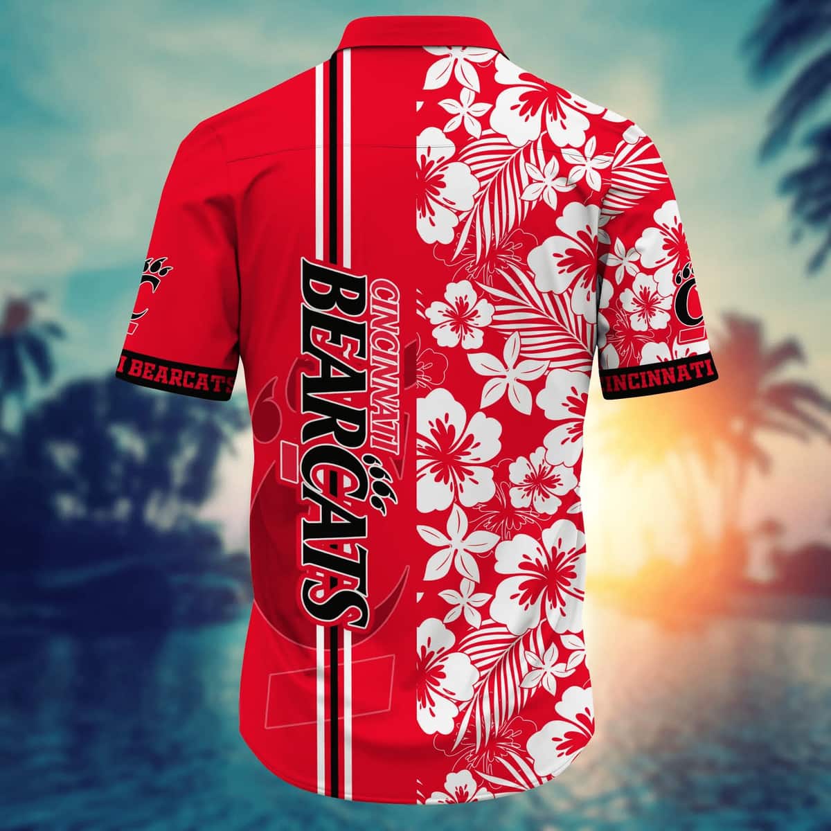 NCAA Cincinnati Bearcats Hawaiian Shirt Floral Aloha Gift For Friends NCAA Cincinnati Bearcats Hawaiian Shirt Floral Aloha Gift For Friends