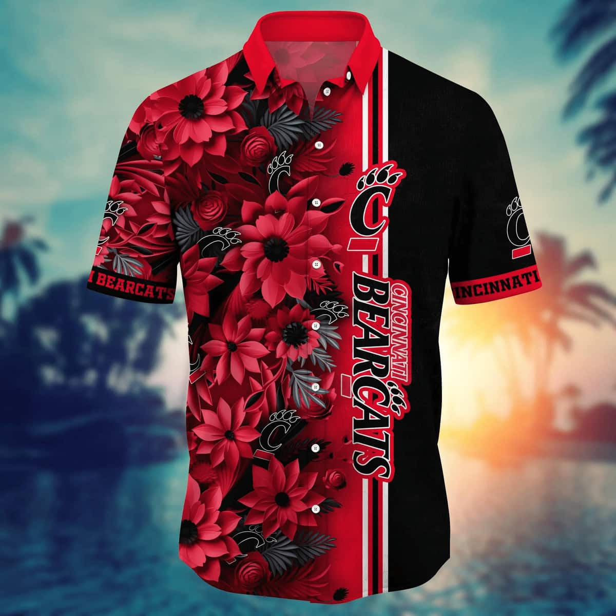 Floral Aloha NCAA Cincinnati Bearcats Hawaiian Shirt Summer Best Gift For Gamers Floral Aloha NCAA Cincinnati Bearcats Hawaiian Shirt Summer Best Gift For Gamers