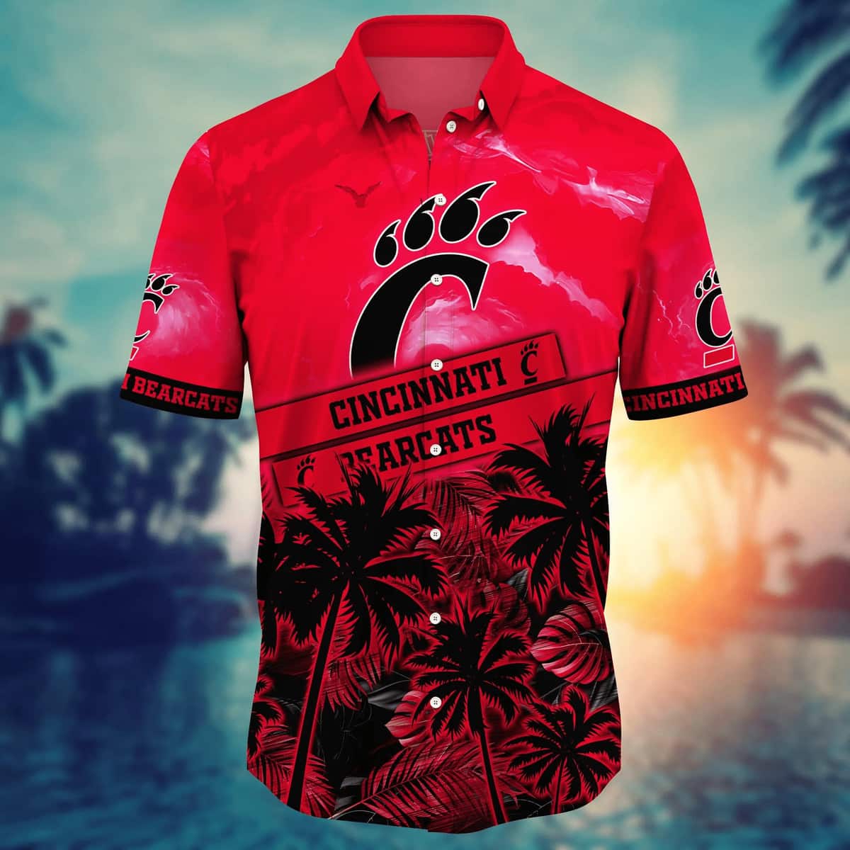 Vintage Aloha NCAA Cincinnati Bearcats Hawaiian Shirt Best Gift For Cool Dad Vintage Aloha NCAA Cincinnati Bearcats Hawaiian Shirt Best Gift For Cool Dad