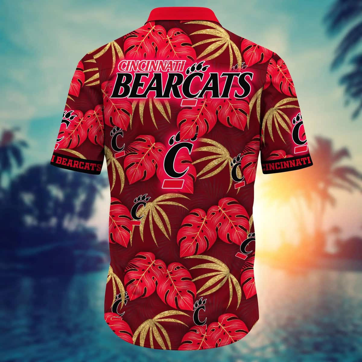 NCAA Cincinnati Bearcats Hawaiian Shirt Palm Leaves Gift For Cool Dad NCAA Cincinnati Bearcats Hawaiian Shirt Palm Leaves Gift For Cool Dad