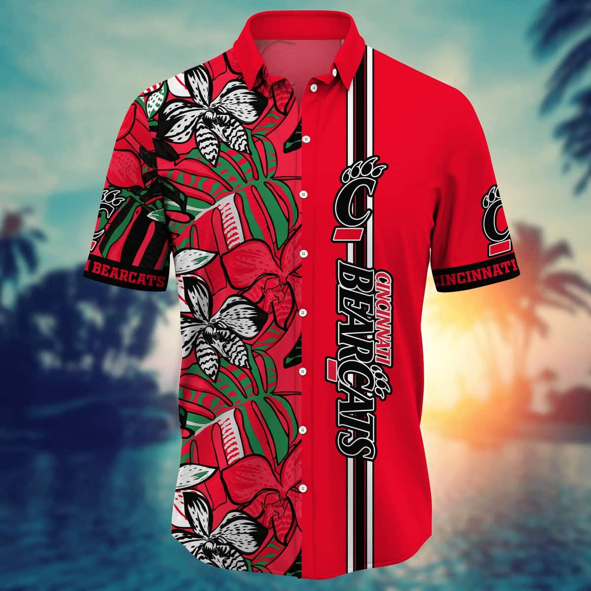 Awesome Cincinnati Bearcats NCAA Hawaiian Shirt Gift For Beach Lovers Awesome Cincinnati Bearcats NCAA Hawaiian Shirt Gift For Beach Lovers