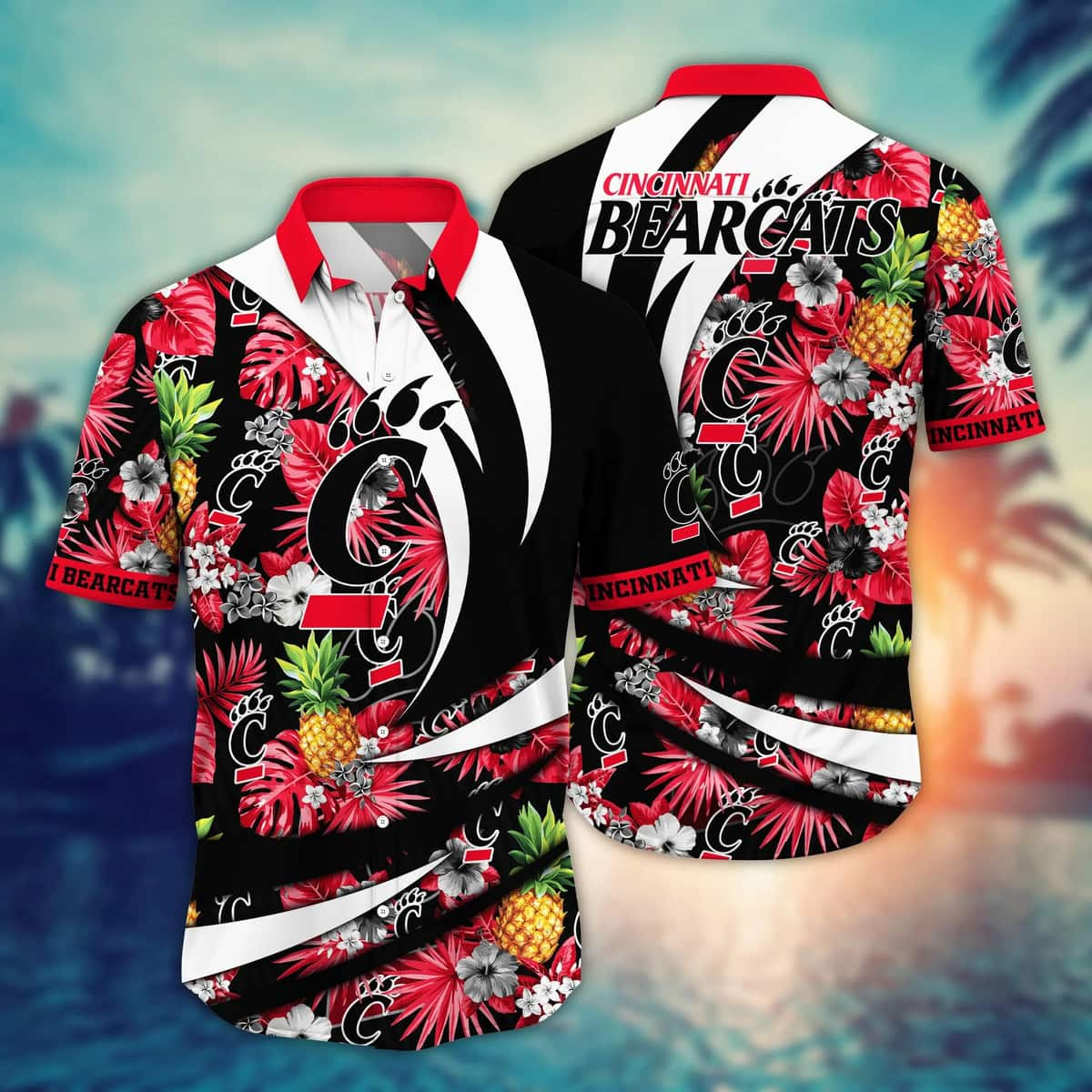 Stylish Aloha NCAA Cincinnati Bearcats Hawaiian Shirt Gift For Beach Lovers