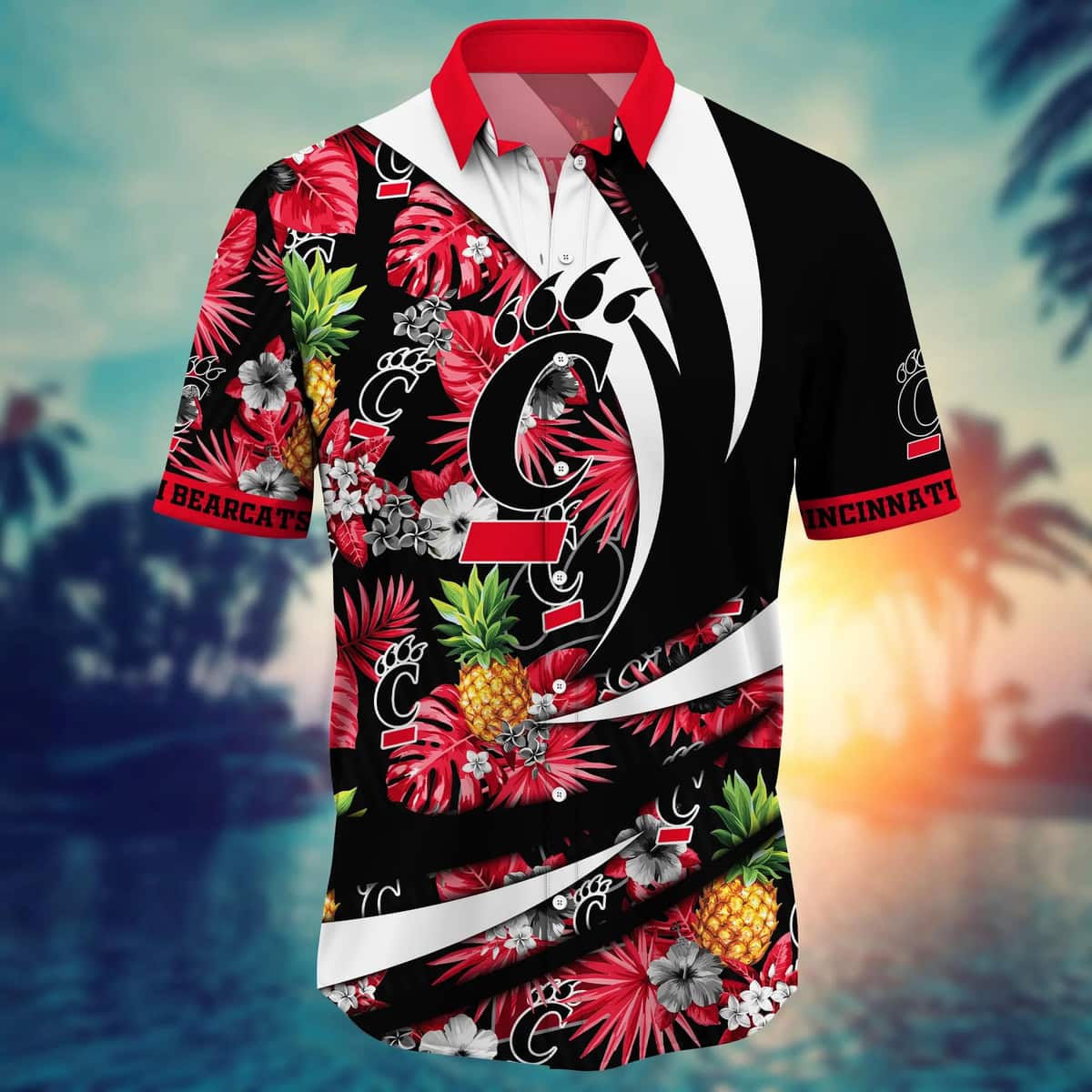 Stylish Aloha NCAA Cincinnati Bearcats Hawaiian Shirt Gift For Beach Lovers Stylish Aloha NCAA Cincinnati Bearcats Hawaiian Shirt Gift For Beach Lovers