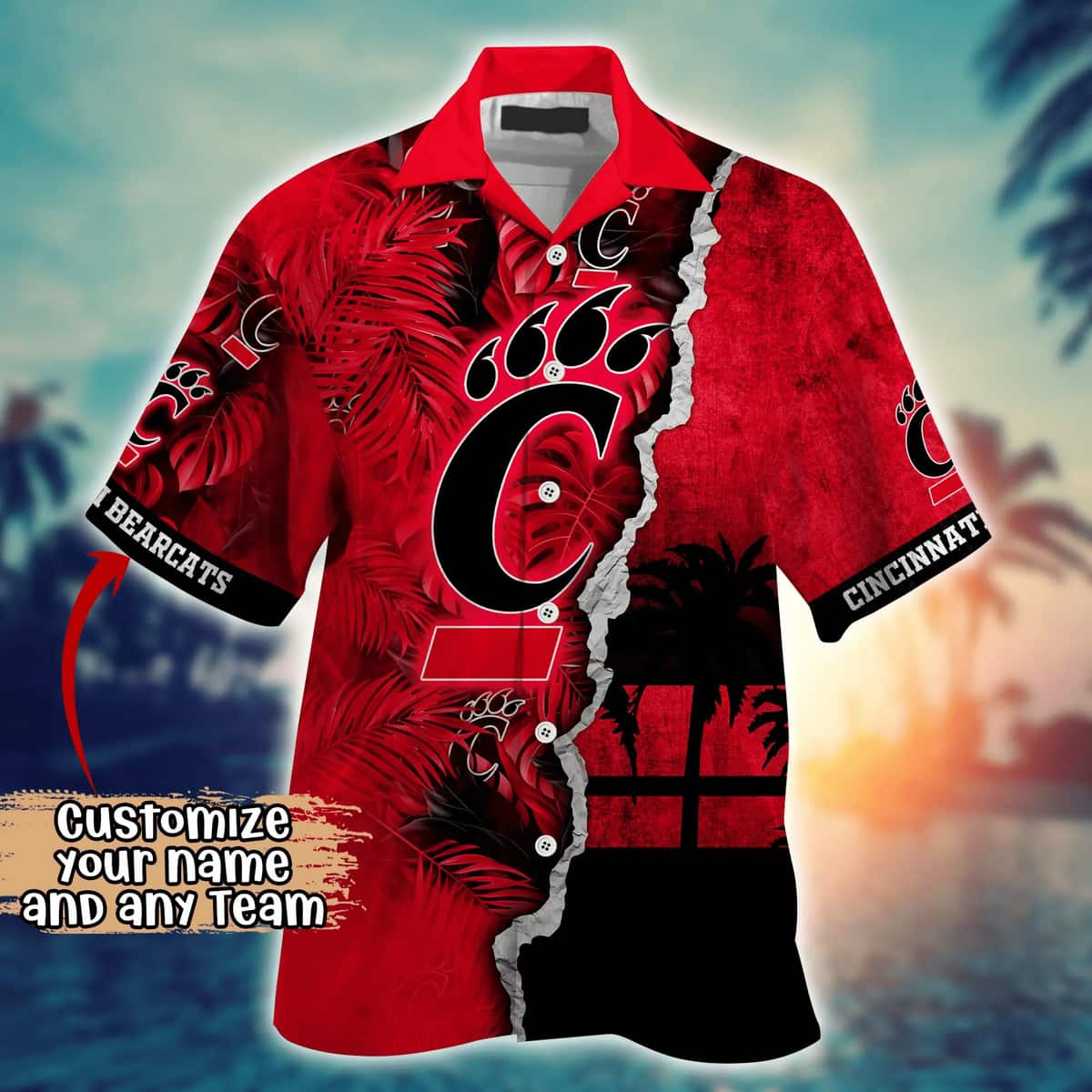 Vintage Aloha NCAA Cincinnati Bearcats Hawaiian Shirt Custom Name Gift For Beach Lovers Vintage Aloha NCAA Cincinnati Bearcats Hawaiian Shirt Custom Name Gift For Beach Lovers