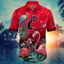Red Aloha NCAA Cincinnati Bearcats Hawaiian Shirt Pink Flamingo Gift For Family Red Aloha NCAA Cincinnati Bearcats Hawaiian Shirt Pink Flamingo Gift For Family