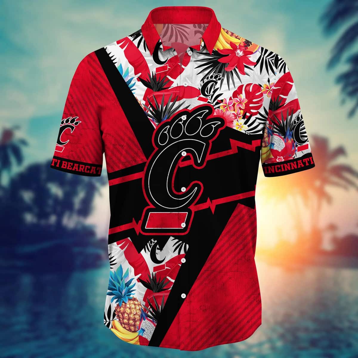 Summer Aloha NCAA Cincinnati Bearcats Hawaiian Shirt Pineapple Gift For Family Summer Aloha NCAA Cincinnati Bearcats Hawaiian Shirt Pineapple Gift For Family