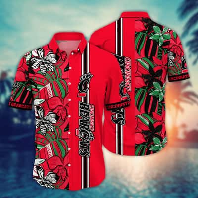 Cool Aloha NCAA Cincinnati Bearcats Hawaiian Shirt Gift For New Dad