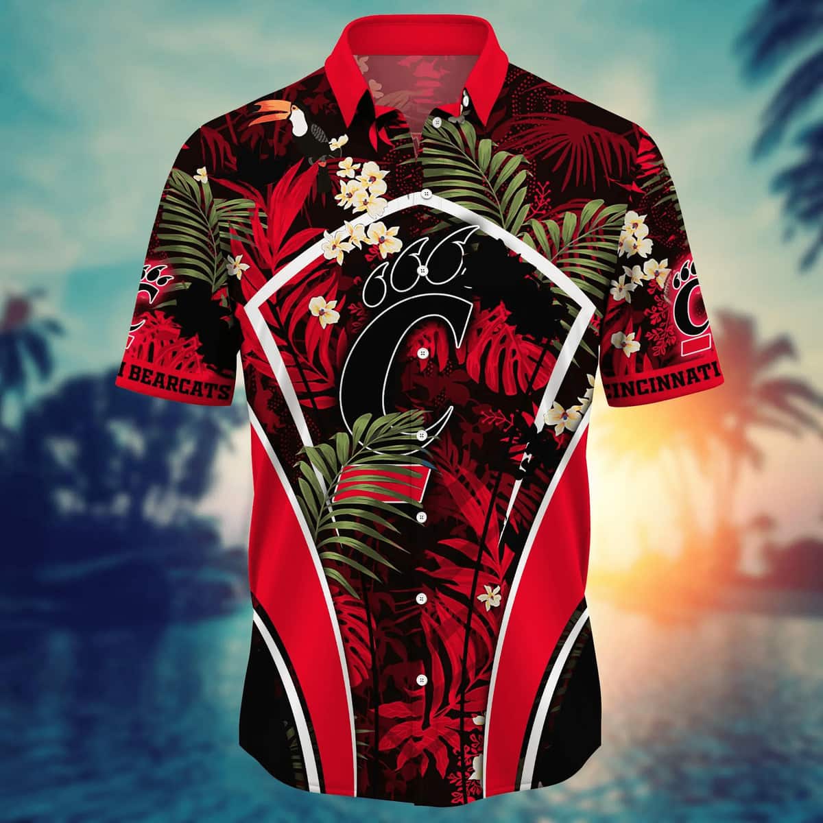 Stylish Aloha NCAA Cincinnati Bearcats Hawaiian Shirt Palm Forest Gift For Hunters Stylish Aloha NCAA Cincinnati Bearcats Hawaiian Shirt Palm Forest Gift For Hunters