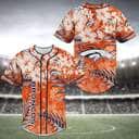 Aloha NFL Denver Broncos Baseball Jersey Tropical Flower Cool Gift For Dad