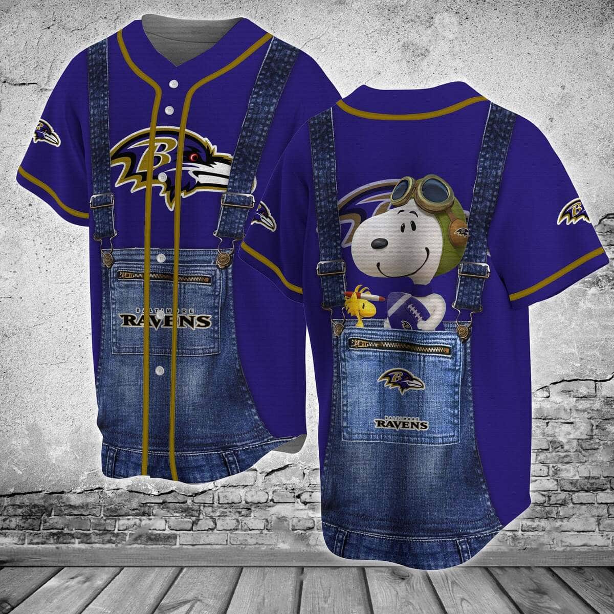 Denim NFL Denver Broncos Baseball Jersey Snoopy Pilot Gift For Great Dad Denim NFL Denver Broncos Baseball Jersey Snoopy Pilot Gift For Great Dad
