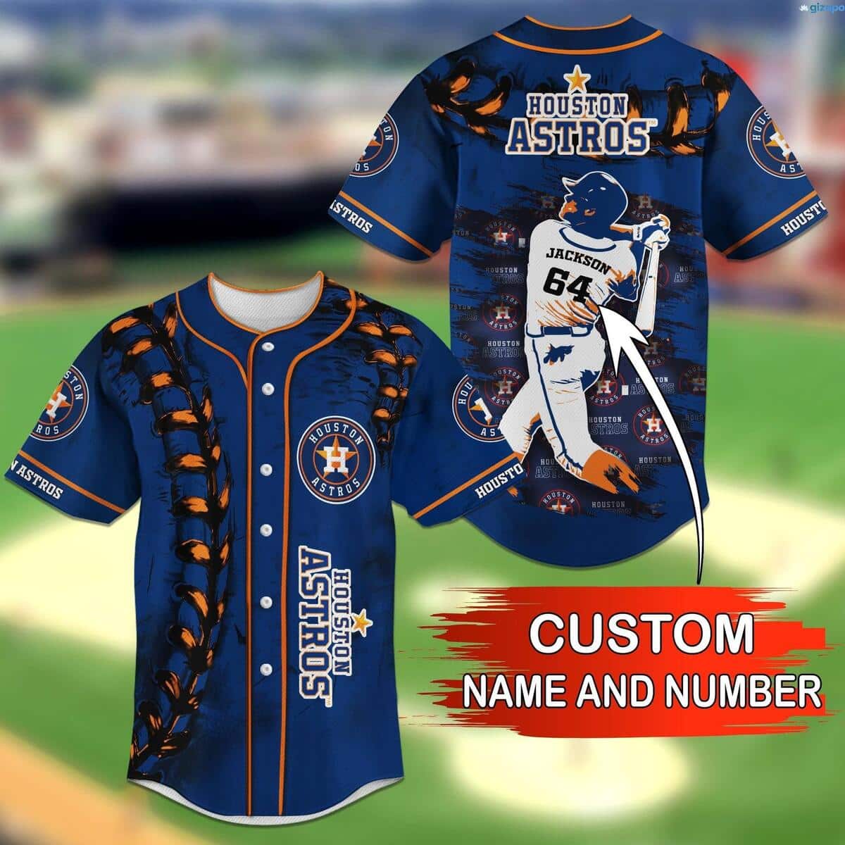 Custom MLB Houston Astros Baseball Jersey Gift For Dad Who Wants Nothing